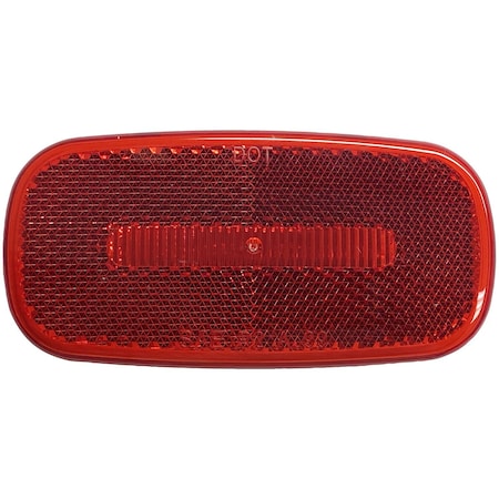 Peterson LED Oval 413 Length x 2 Width Red Lens Surface Mount Mounts On 3 Centers V180R
